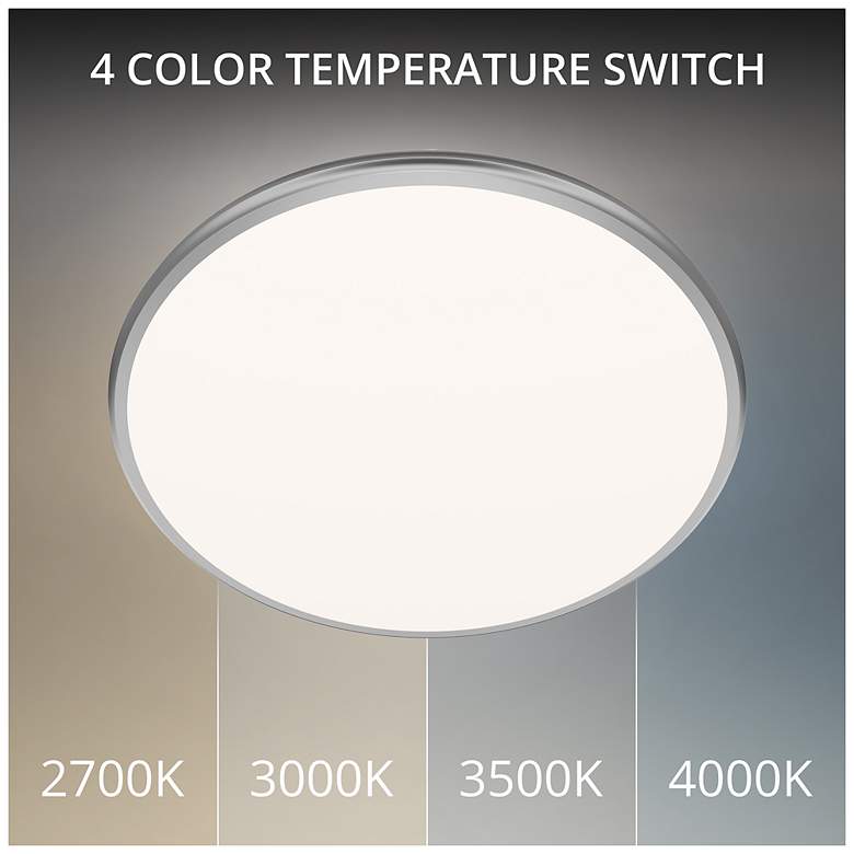Image 2 Parthenon 1.13"H x 22"W 1-Light Flush Mount in Brushed Nickel more views
