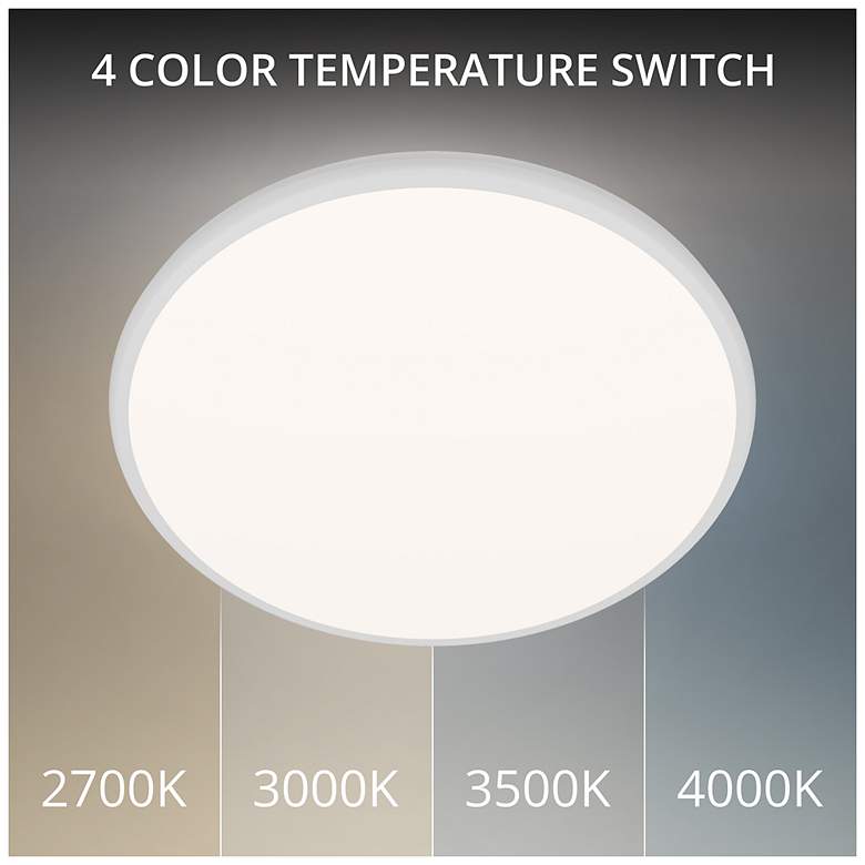 Image 2 Parthenon 1.13"H x 22"W 1-Light Flush Mount in White more views