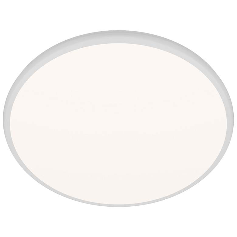 Image 1 Parthenon 1.13"H x 22"W 1-Light Flush Mount in White