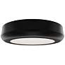 1_Parthenon 1.13"H x 5"W 1-Light Flush Mount in Black