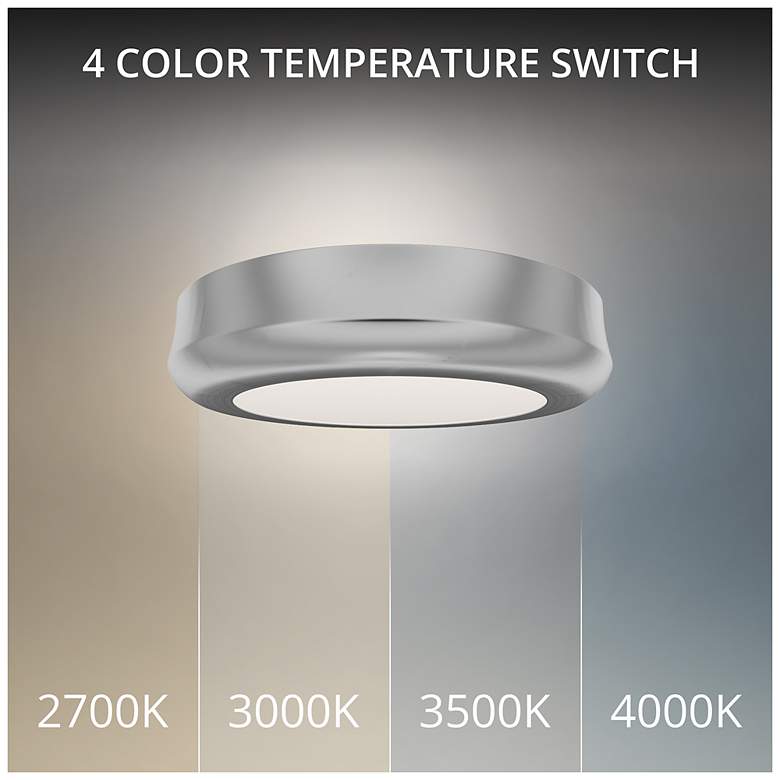 Image 2 Parthenon 1.13"H x 5"W 1-Light Flush Mount in Brushed Nickel more views