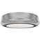 Parthenon 1.13"H x 5"W 1-Light Flush Mount in Brushed Nickel