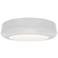 Parthenon 1.13"H x 5"W 1-Light Flush Mount in White