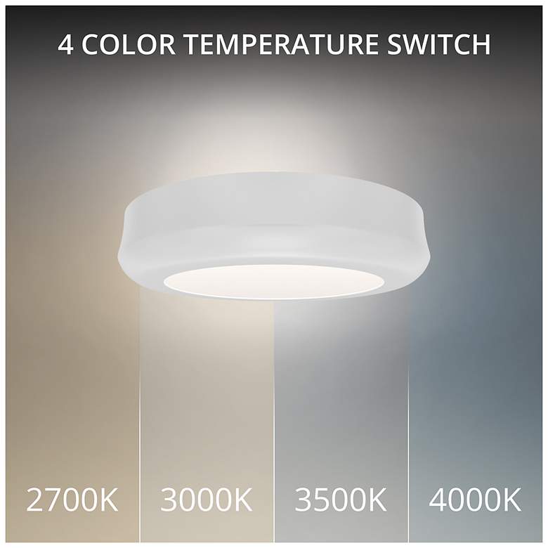 Image 2 Parthenon 1.13"H x 5"W 1-Light Flush Mount in White more views