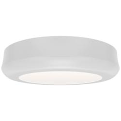 Parthenon 1.13"H x 5"W 1-Light Flush Mount in White
