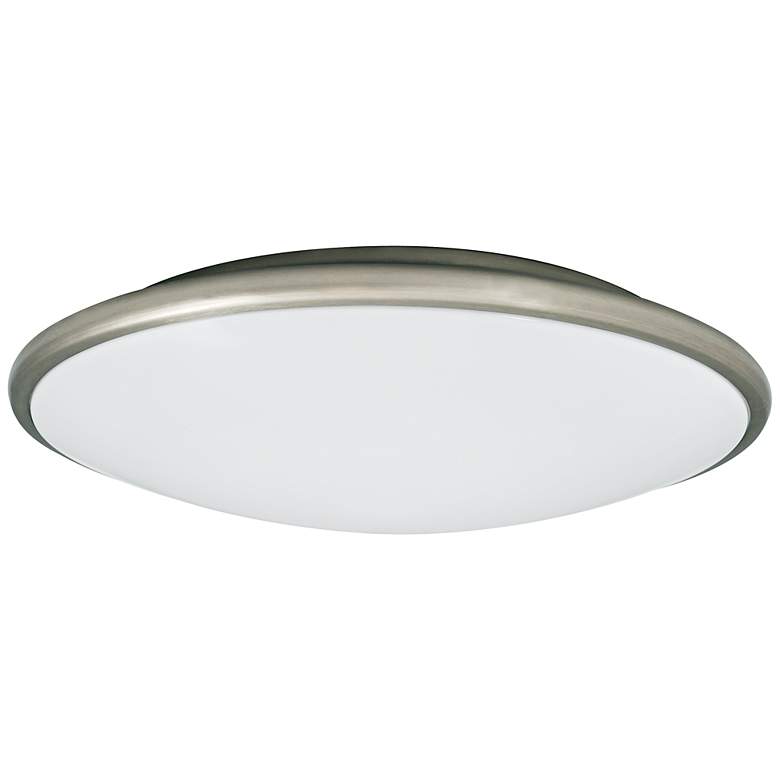 Image 2 Partia Flushmount 13" Wide Nickel LED Ceiling Light