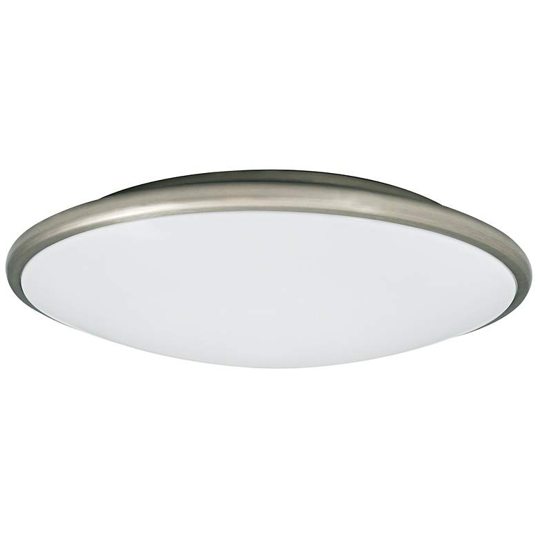 Image 2 Partia Flushmount 13 inch Wide Nickel LED Ceiling Light