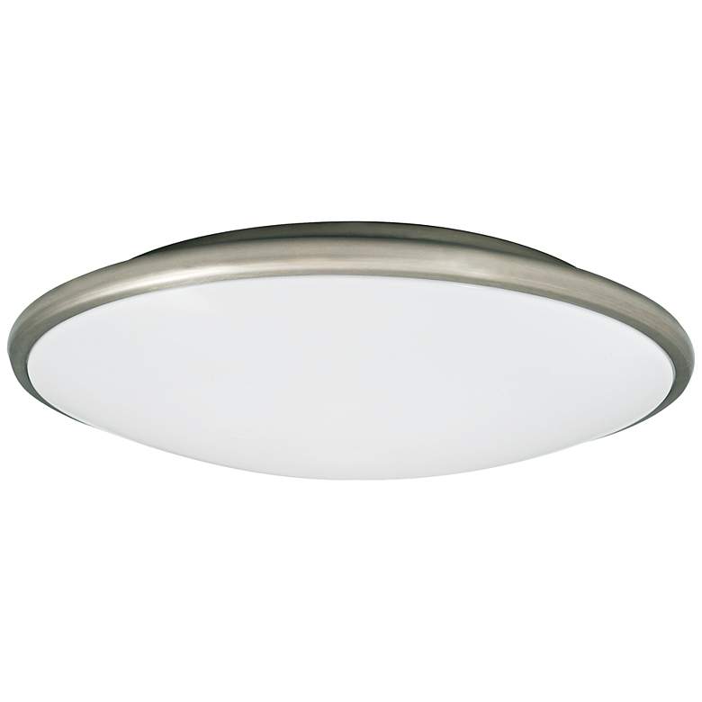 Image 2 Partia Flushmount 17" Wide Nickel LED Ceiling Light