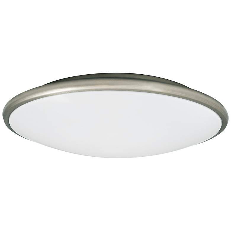 Image 2 Partia Flushmount 17 inch Wide Nickel LED Ceiling Light