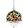 Pasadena Collection 15" Wide Multi-Colored Crystal Pendant