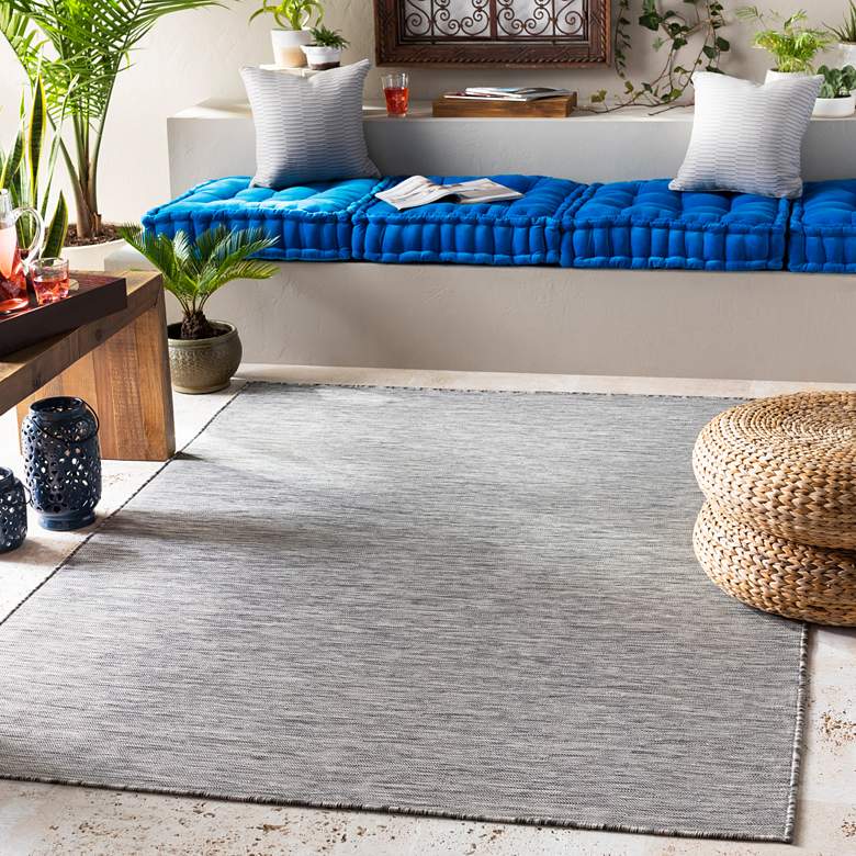 Image 1 Pasadena PSA-2300 5'3"x7'3" Gray and Black Outdoor Area R