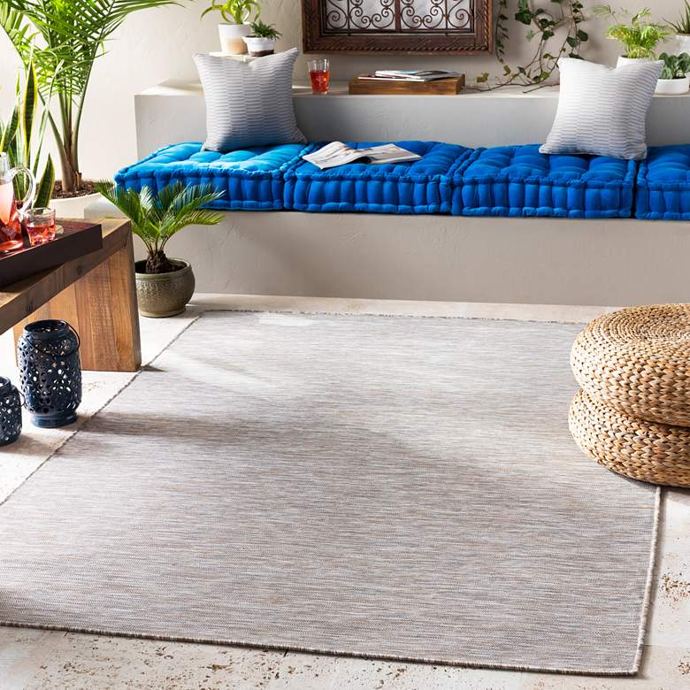 Image 1 Pasadena PSA-2301 5'3"x7'3" Camel and Gray Outdoor Area R