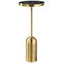 Pascal 24 1/4" High Brass Drink Table
