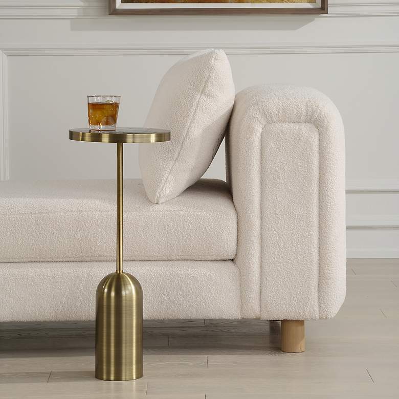 Image 1 Pascal 24 1/4" High Brass Drink Table