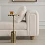 1_Pascal 24 1/4" High Brass Drink Table