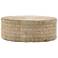 Pascal 42" Wide Light Natural Drum Coffee Table