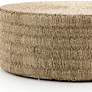 Pascal 42" Wide Light Natural Drum Coffee Table in scene