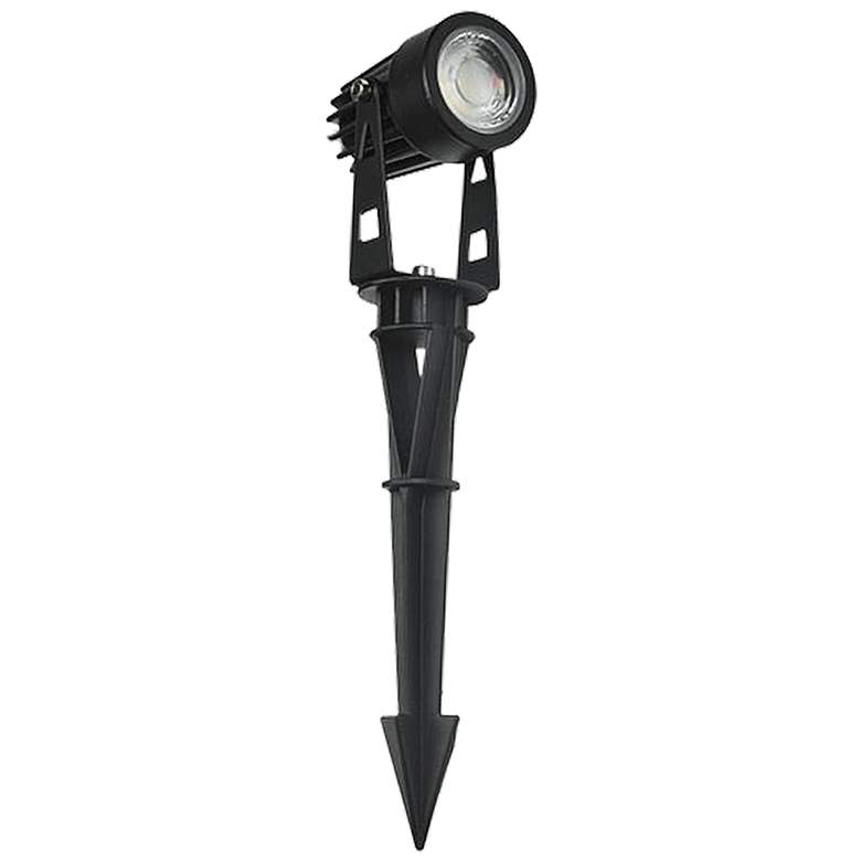 Image 1 Pascal 7 1/2" High Black 5W LED Landscape Spot Light