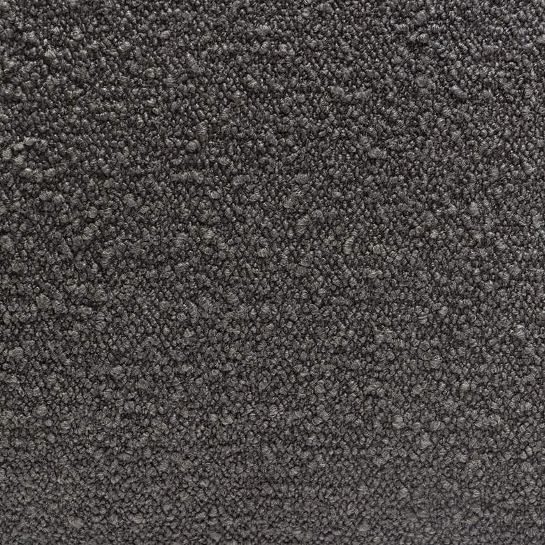 Image 2 Pascal 97" Wide Charcoal Boucle Contoured Curved Sofa more views
