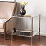 Paschall 21 1/2" Wide Metallic Silver End Table