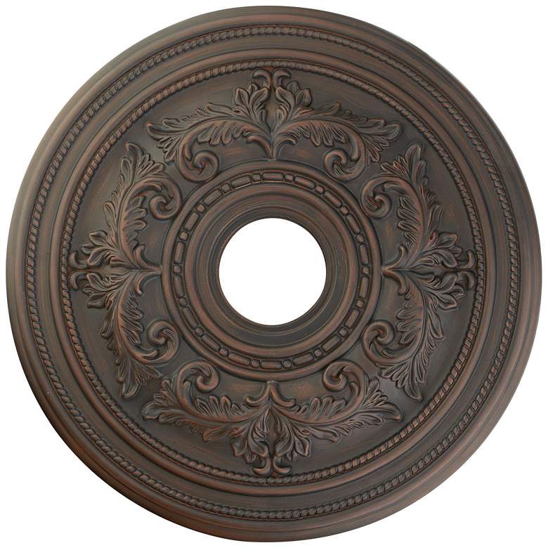 Image 1 Pascola 22 1/2" Wide Imperial Bronze Ceiling Medallion