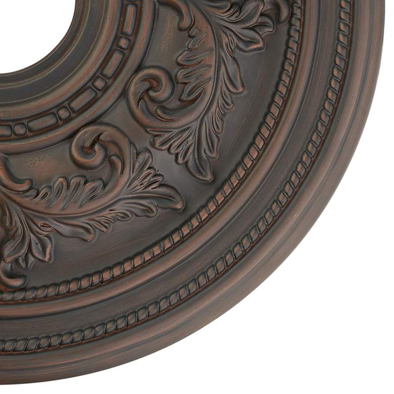 Image 2 Pascola 22 1/2" Wide Imperial Bronze Ceiling Medallion more views