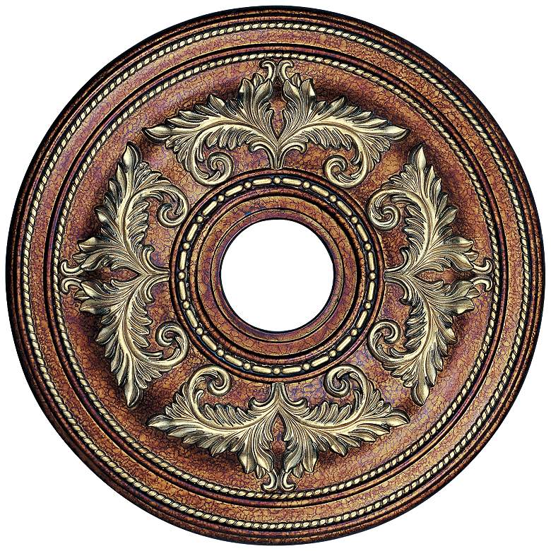 Image 1 Pascola 22 1/2 inch Wide Palatial Bronze Ceiling Medallion
