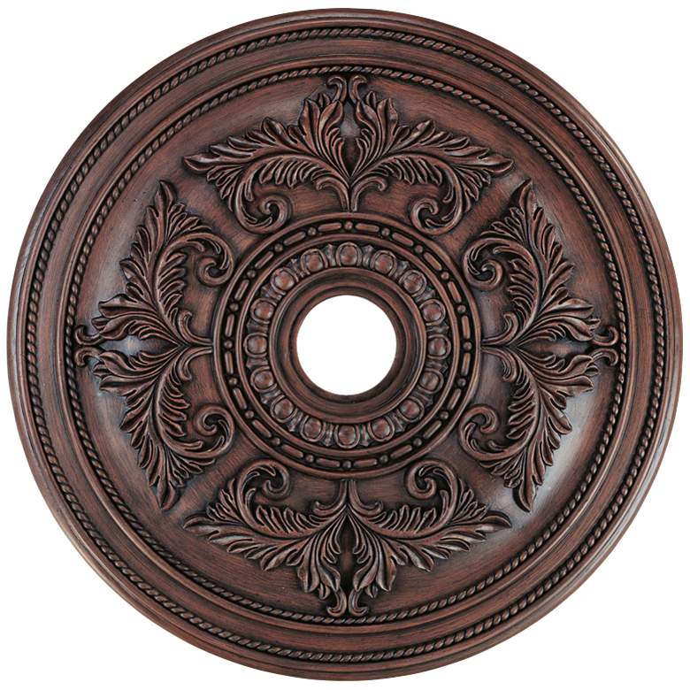 Image 1 Pascola 30 1/2 inch Wide Imperial Bronze Ceiling Medallion