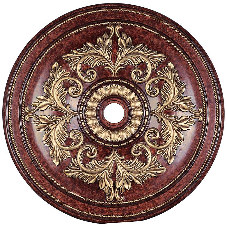 Image 1 Pascola 48 1/2" Wide Verona Bronze Ceiling Medallion