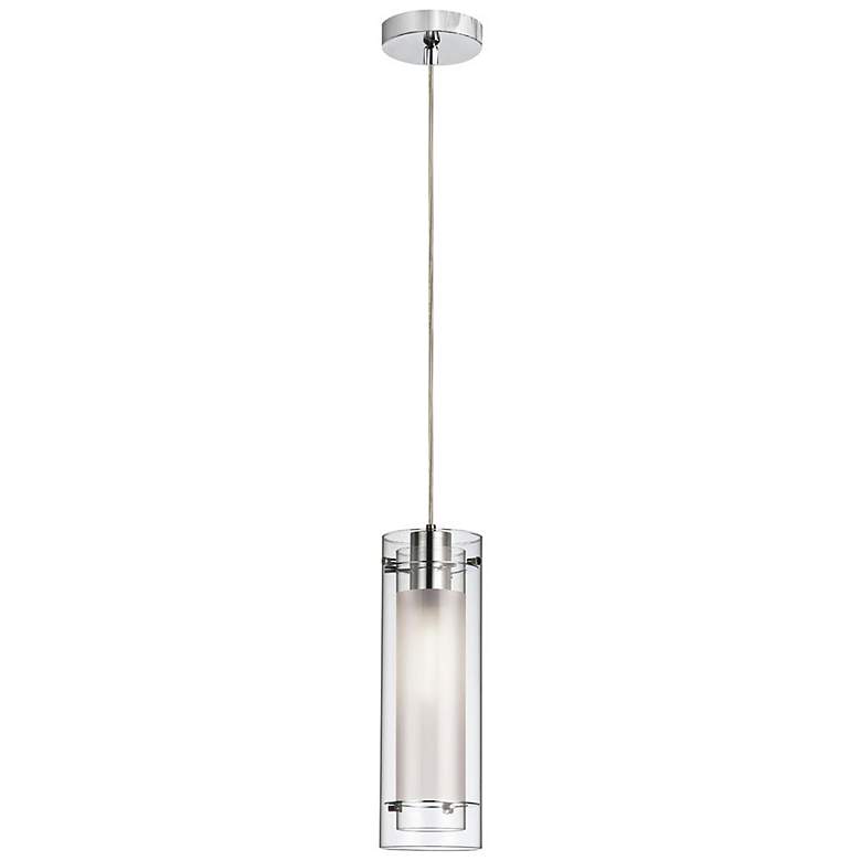 Image 1 Pasha 5" Wide Polished Chrome Mini Pendant