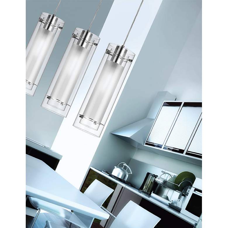 Image 2 Pasha 5" Wide Polished Chrome Mini Pendant more views