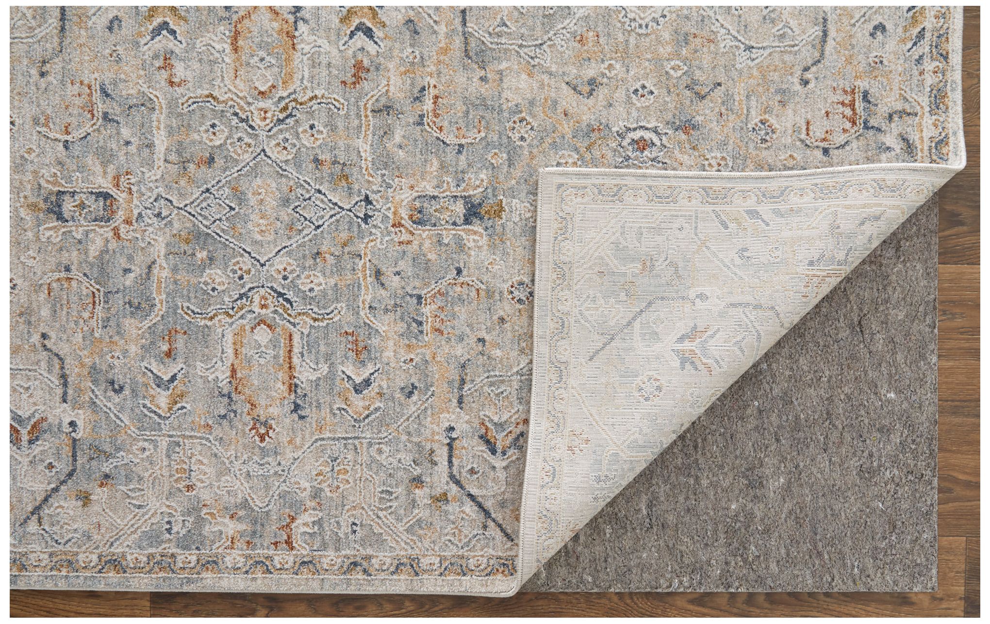 Image 4 Pasha Distressed Indoor Ivory Area Rug 39M6F 7'-10" x 10'-3" more views