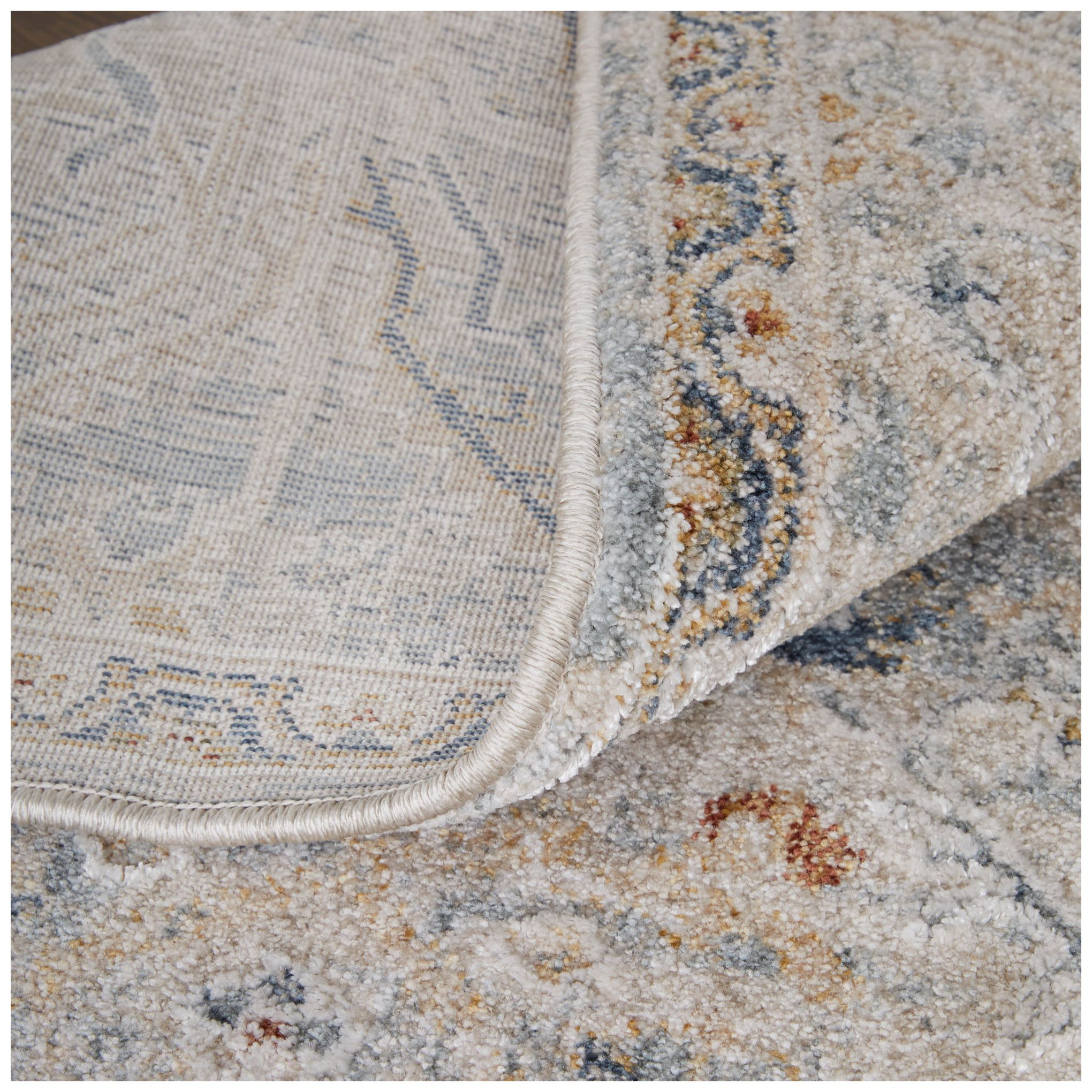 Image 7 Pasha Distressed Indoor Ivory Area Rug 39M6F 7'-10" x 10'-3" more views