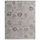 Pasha Floral & Botanical Indoor Taupe Area Rug 39M9F 6'-7" x 9'-6"