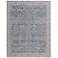Pasha Ikat Indoor Blue Area Rug 39M4F 6'-7" x 9'-6"