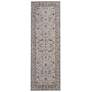 Pasha Ikat Indoor Ivory Area Rug 39M4F 2'-6" x 7'-3"