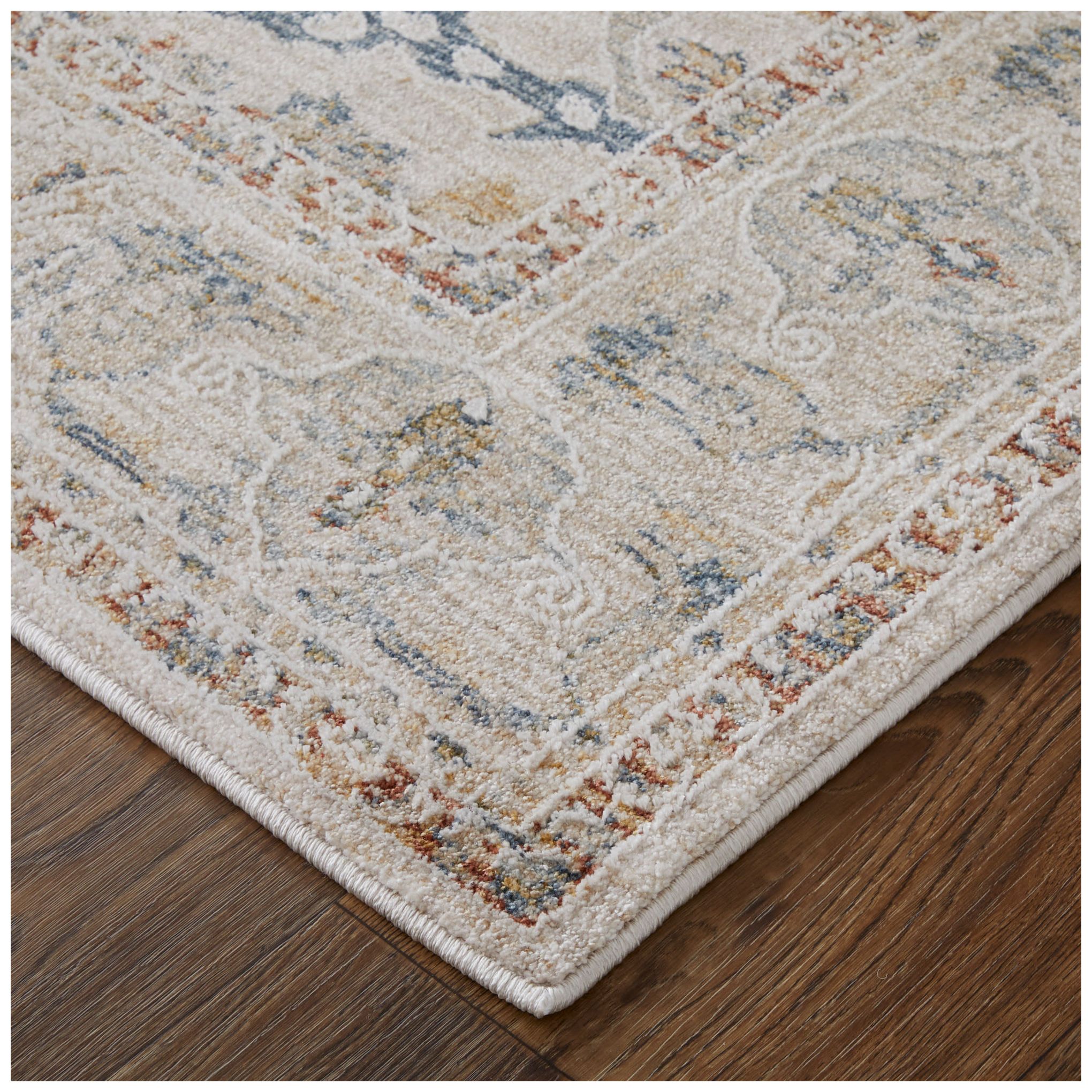 Image 4 Pasha Ikat Indoor Ivory Area Rug 39M4F 7'-10" x 10'-3" more views
