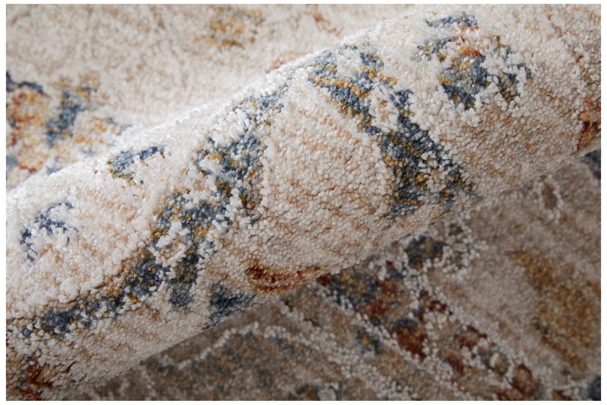 Image 6 Pasha Ikat Indoor Ivory Area Rug 39M4F 7'-10" x 10'-3" more views