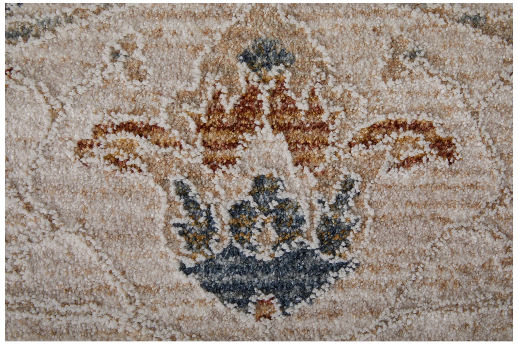 Image 7 Pasha Ikat Indoor Ivory Area Rug 39M4F 7'-10" x 10'-3" more views