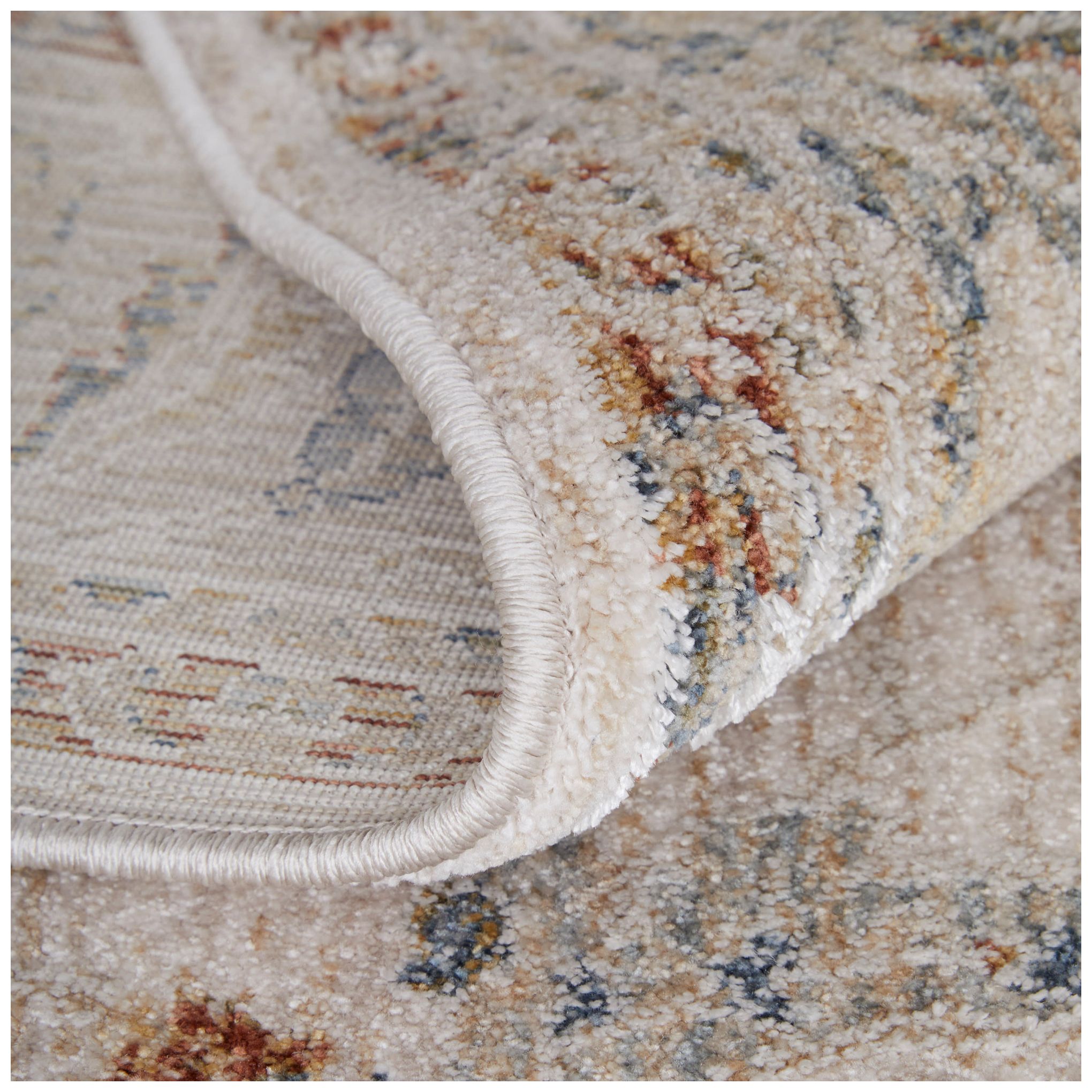 Pasha Ikat Indoor Ivory Area Rug 39M4F 7'-10" x 10'-3"