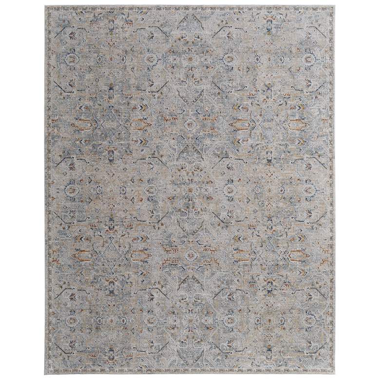 Image 1 Pasha Transitional Distressed Soft Indoor Ivory Area Rug 39M6F
