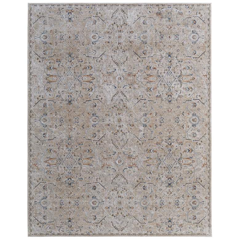 Image 1 Pasha Transitional Distressed Soft Indoor Taupe Area Rug 39M6F