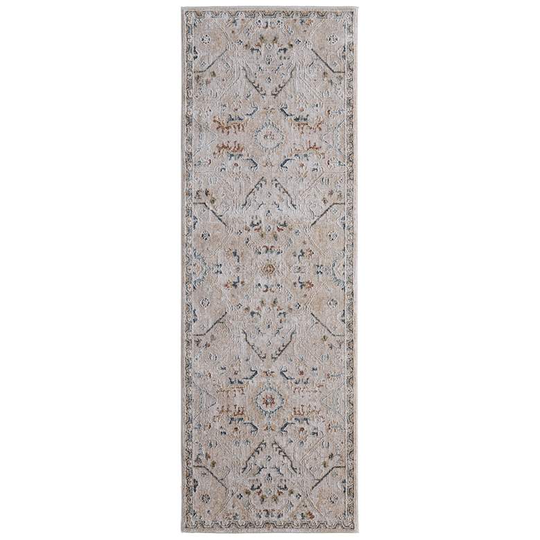 Image 1 Pasha Transitional Distressed Soft Indoor Taupe Area Rug 39M6F