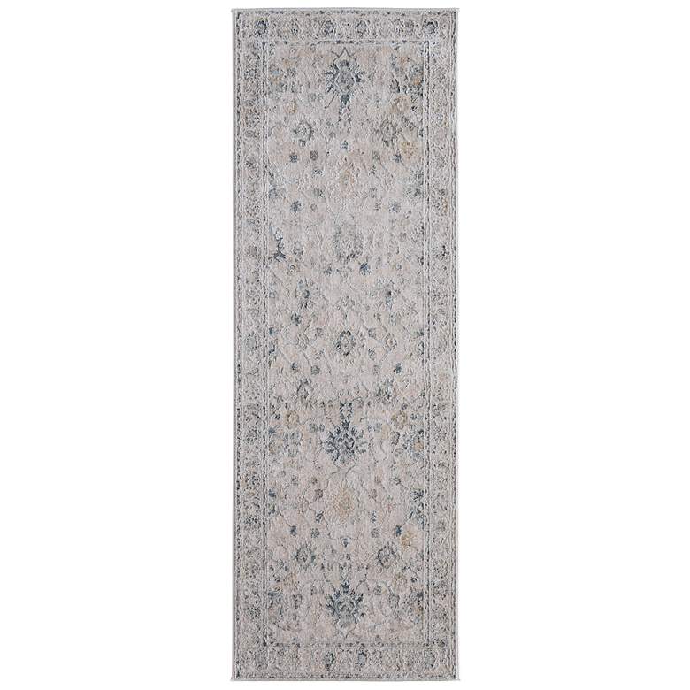 Image 1 Pasha Transitional Floral & Botanical Soft Indoor Ivory Area Rug 39M7F