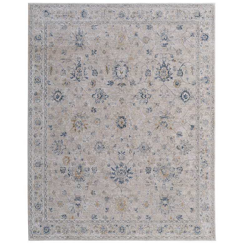 Image 1 Pasha Transitional Floral & Botanical Soft Indoor Ivory Area Rug 39M7F