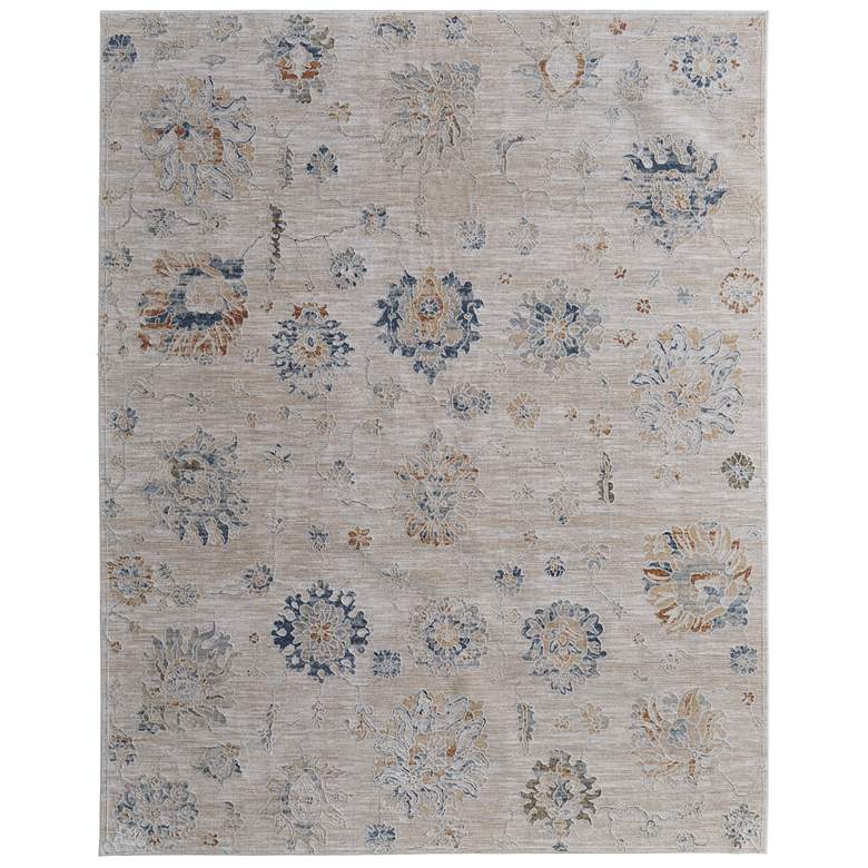 Image 1 Pasha Transitional Floral & Botanical Soft Indoor Taupe Area Rug 39M9F