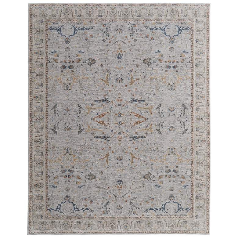 Image 1 Pasha Transitional Ikat Soft Indoor Ivory Area Rug 39M4F