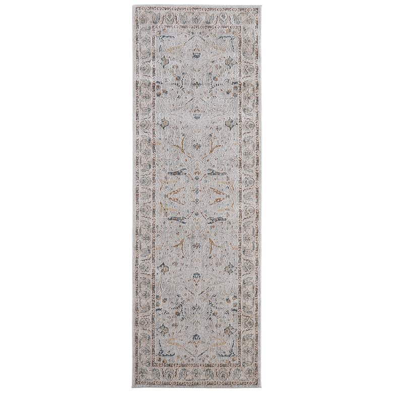 Image 1 Pasha Transitional Ikat Soft Indoor Ivory Area Rug 39M4F