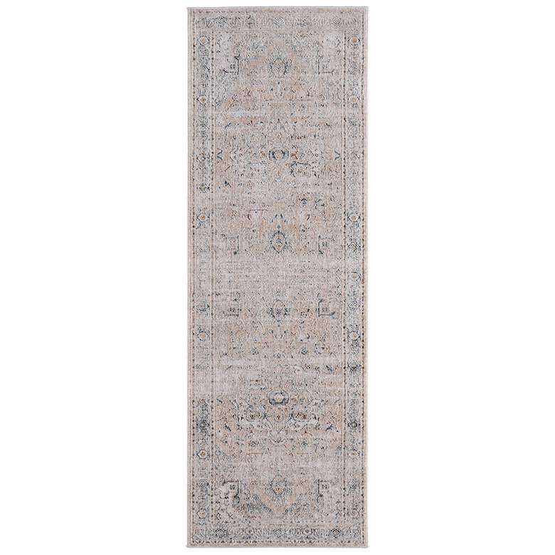 Image 1 Pasha Transitional Medallion Soft Indoor Ivory Area Rug 39M5F