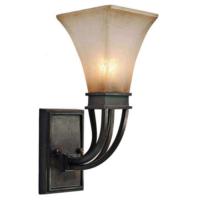 Image 1 Pasianno Collection Roan Timber 14 1/2 inch High Wall Sconce